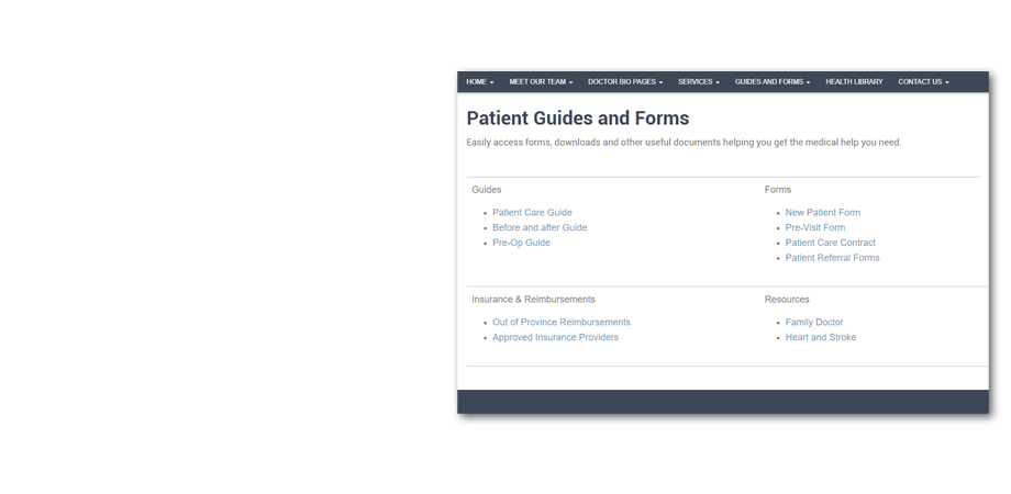 Patient Guide Page